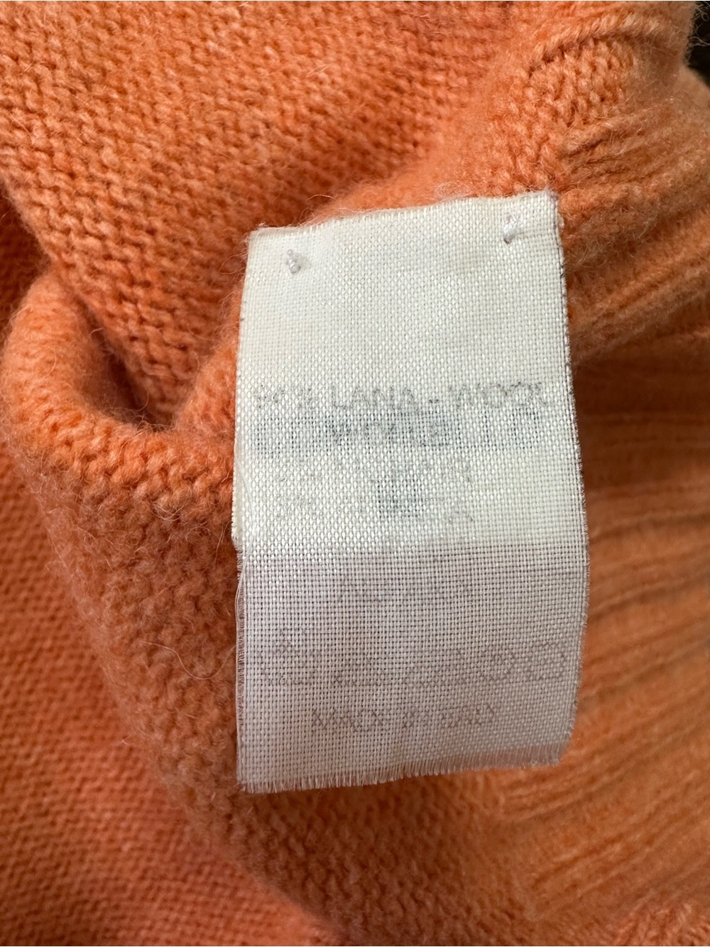 Rivamonti Made in Italy Orange Wool Alpaca Mohair Sweater Quiet Luxury - Picture 4 of 8
